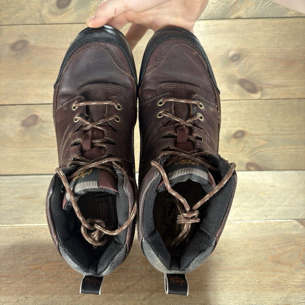 ariat terrain womens size 8 shoes brown leather riding hiking boots - Picture 7 of 9